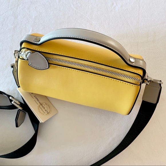 E/N Expressions NYC Handbags - Expressions NYC yellow, grey, black barrel bag